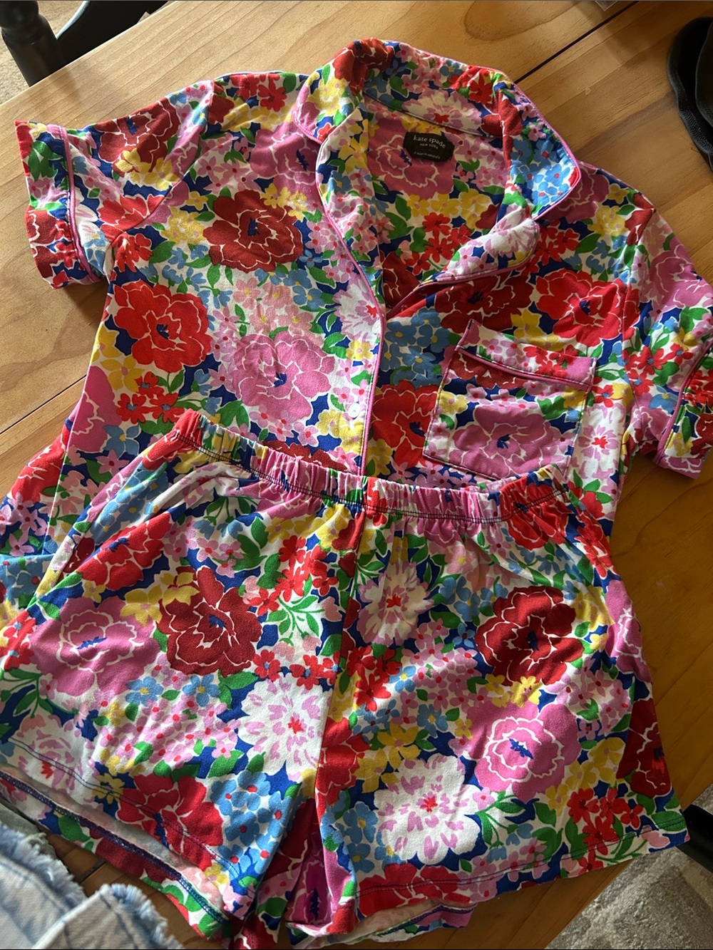 kate spade Multicolor Floral Short Pajama Set